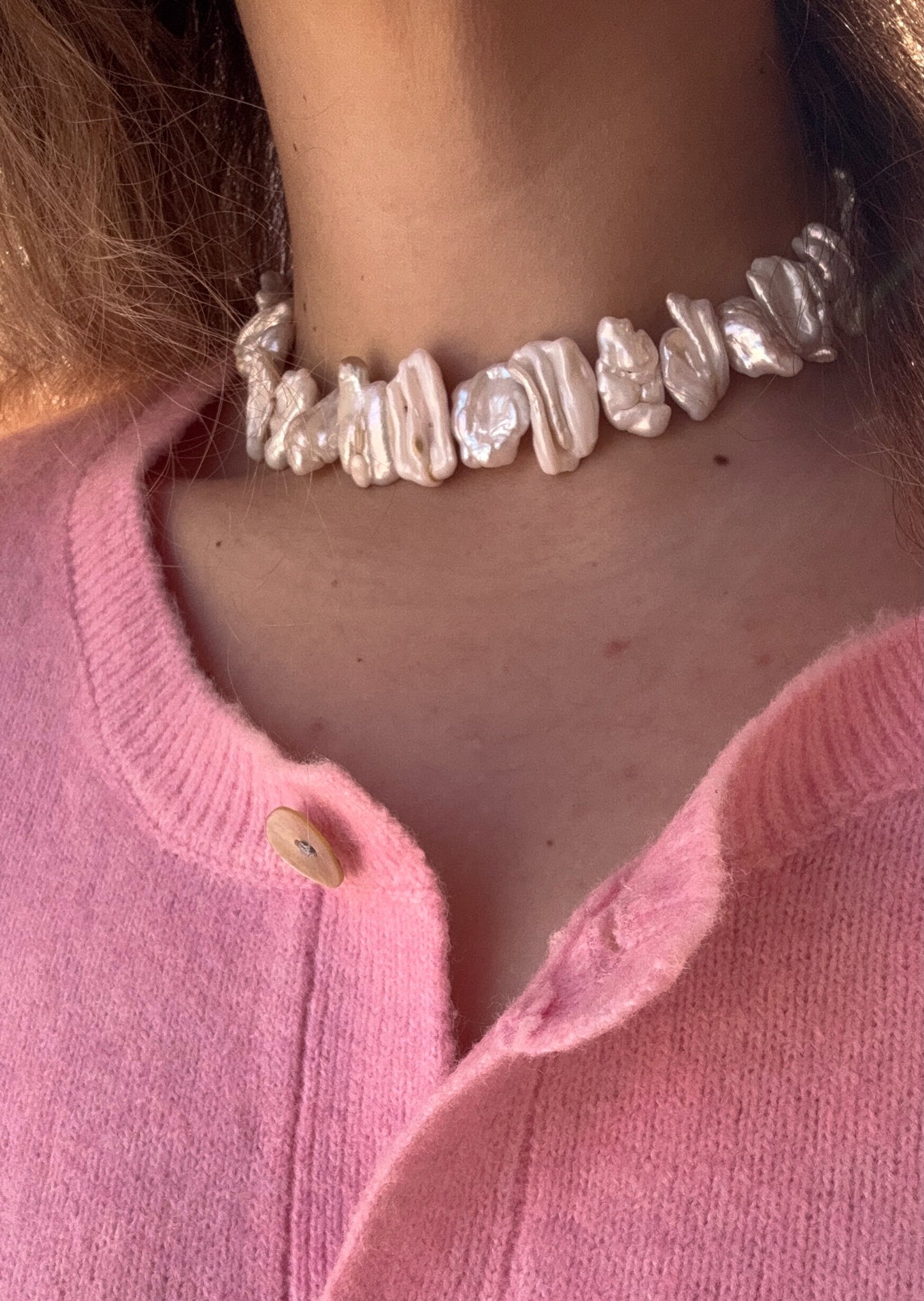 שרשרת פניני ברוק טבעיות