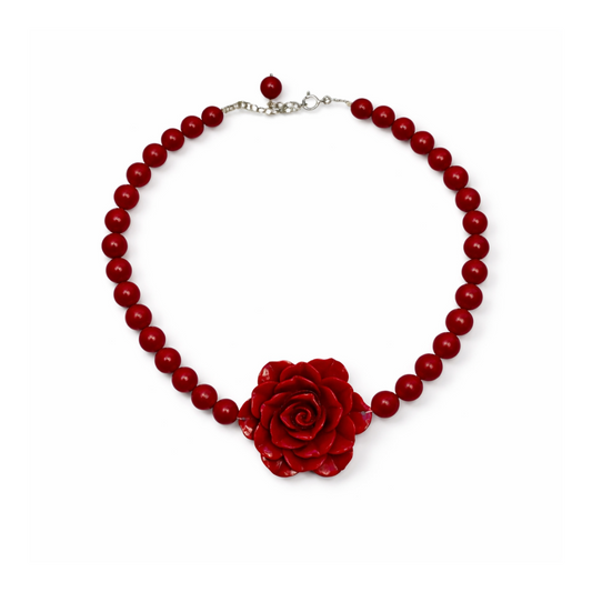 שרשרת רוז אדום עמוק