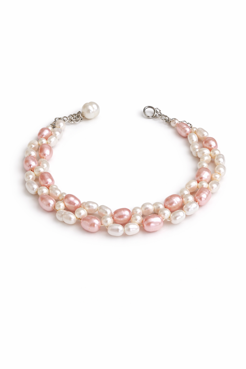 Soft Pearl | צמיד פנינים שזור