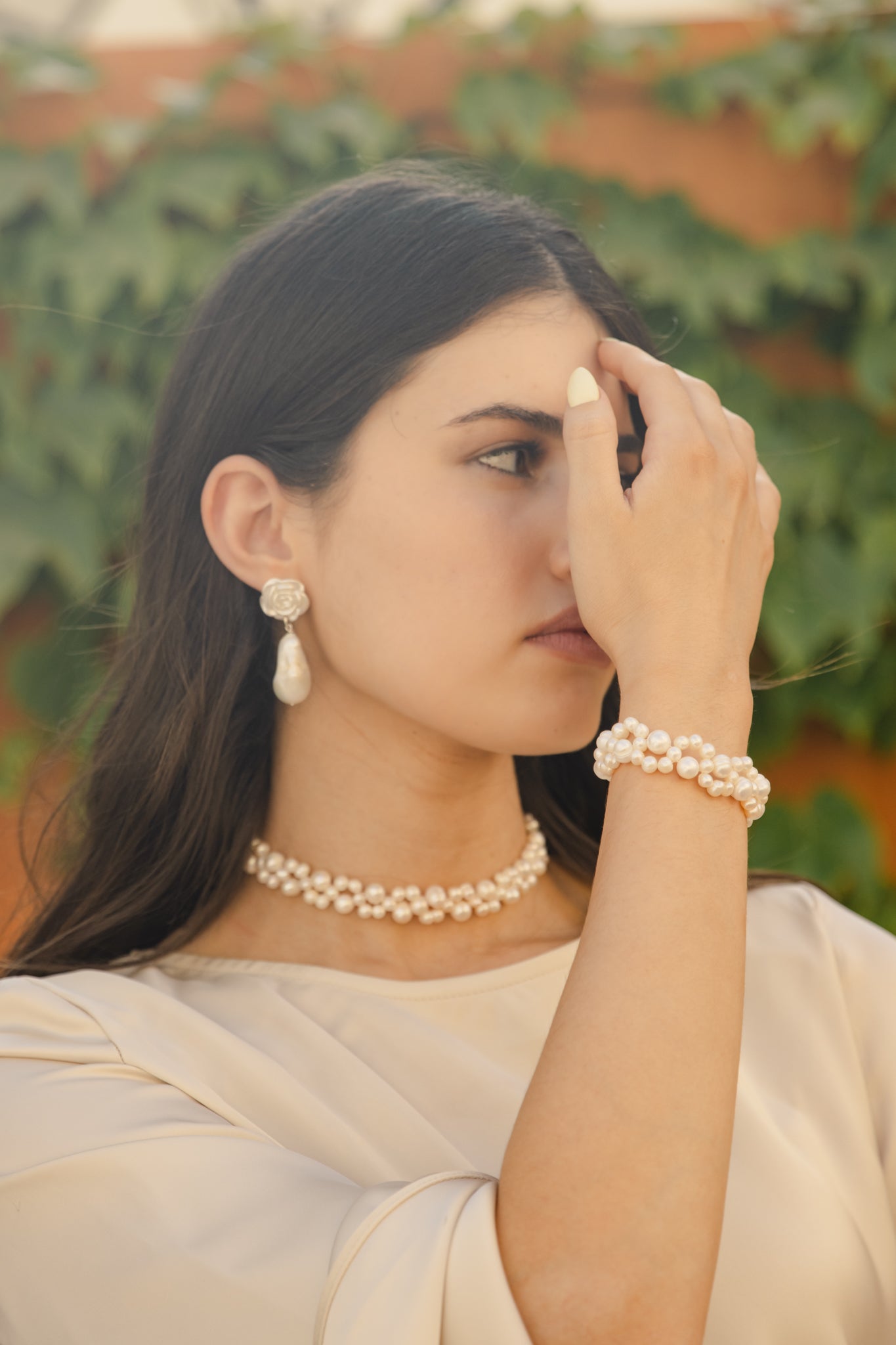 Soft Pearl | צמיד פנינים שזור